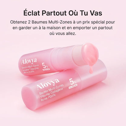 Baume Repulpant Multi-Zones PDRN Collagène Rose