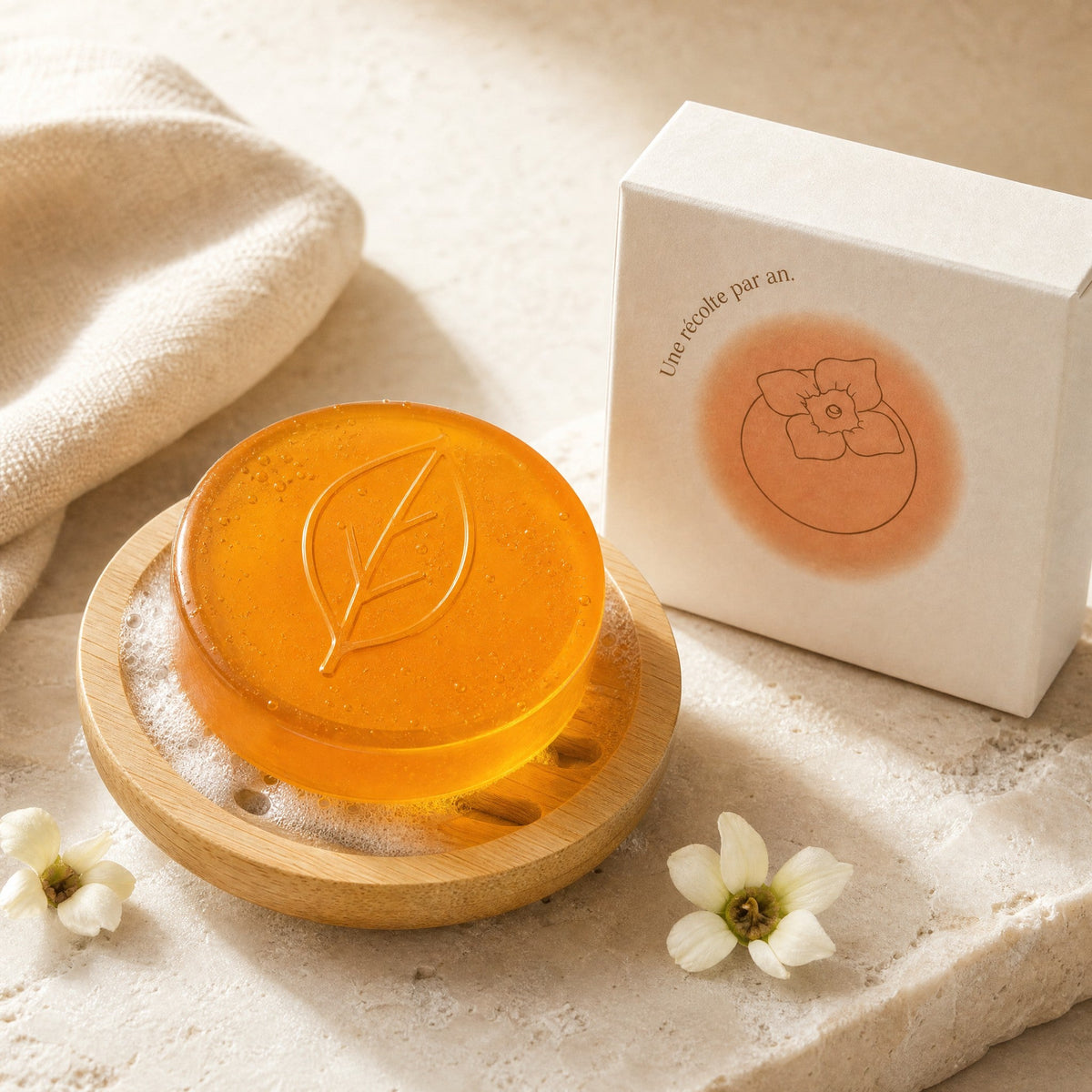 Porte-savon Kaki en bambou
