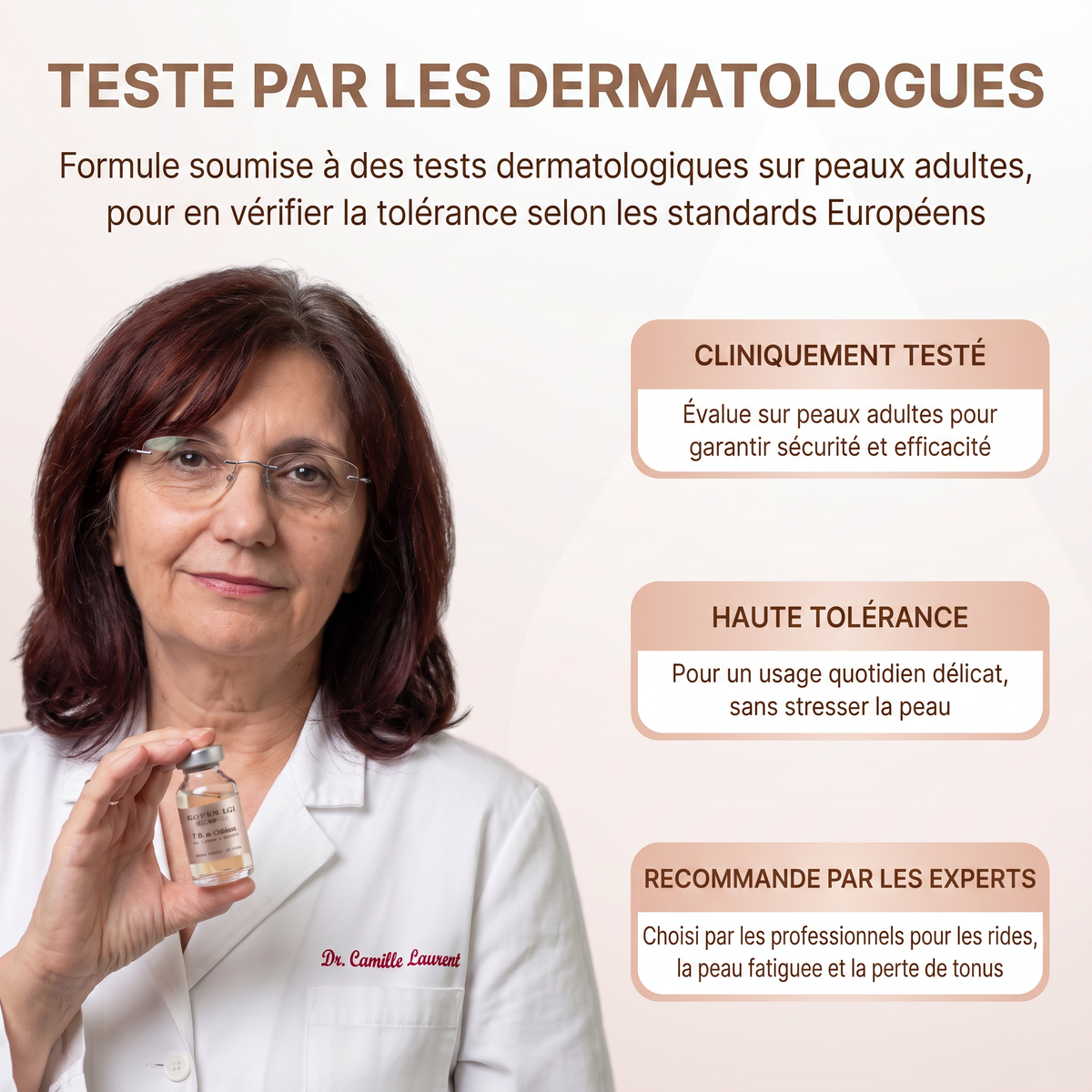 Teste par les dermatologues