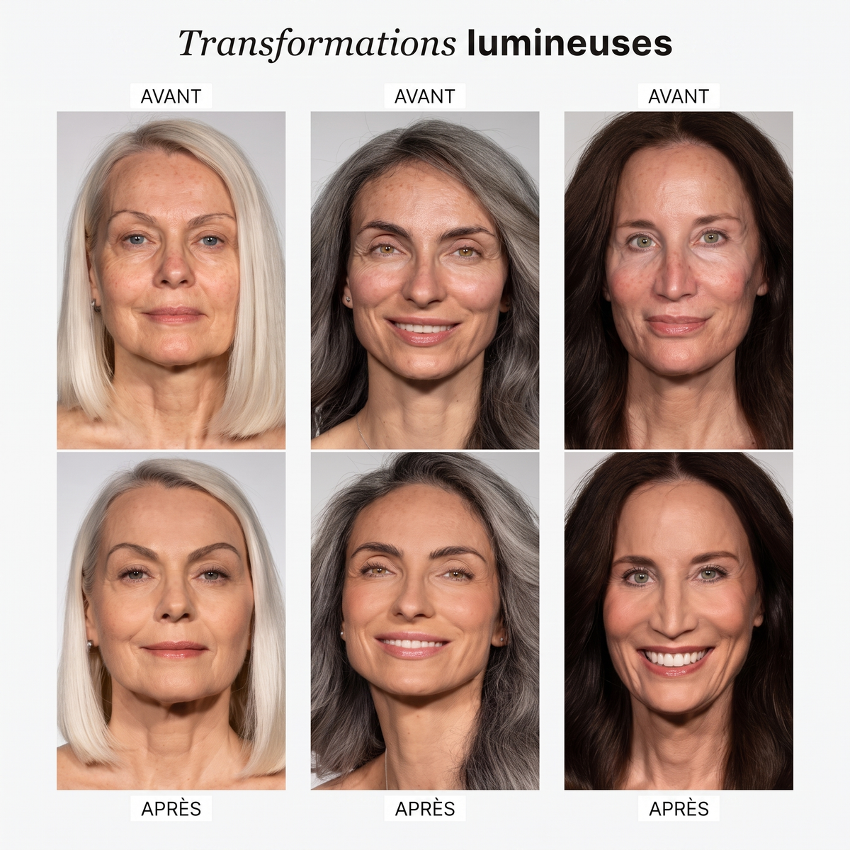 Transformations lumineuses - avant apres