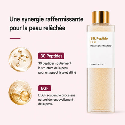 Synergie raffermissante : 30 peptides et EGF